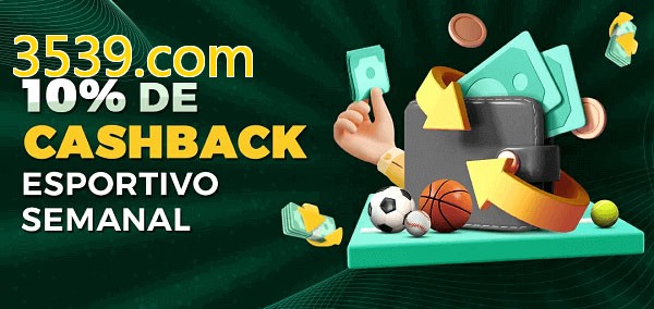 10% de bônus de cashback na 3539.com